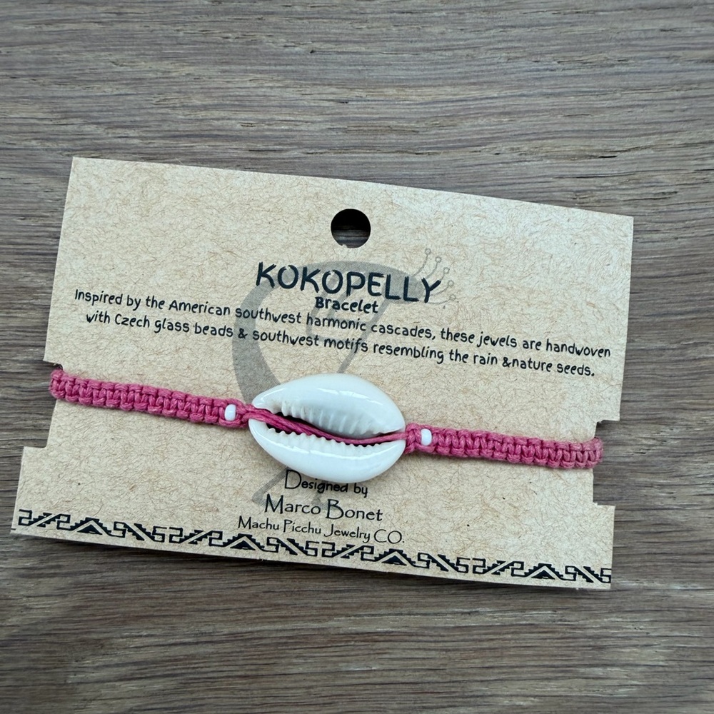 Pink Cowrie bracelet new
